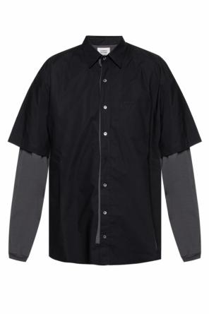 Logo-embroidered two-layered shirt, zdjęcie 1 Logo-embroidered two-layered shirt od Vetements